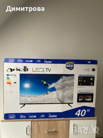 Телевизор Arielli 40 инча перфектен с гаранция, снимка 4 - Телевизори - 49713083