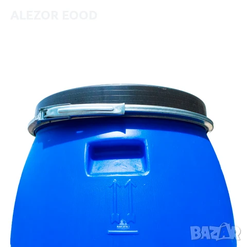 Бидон 60 литра, капак с обръч, R38, снимка 2 - Друго търговско оборудване - 50810878