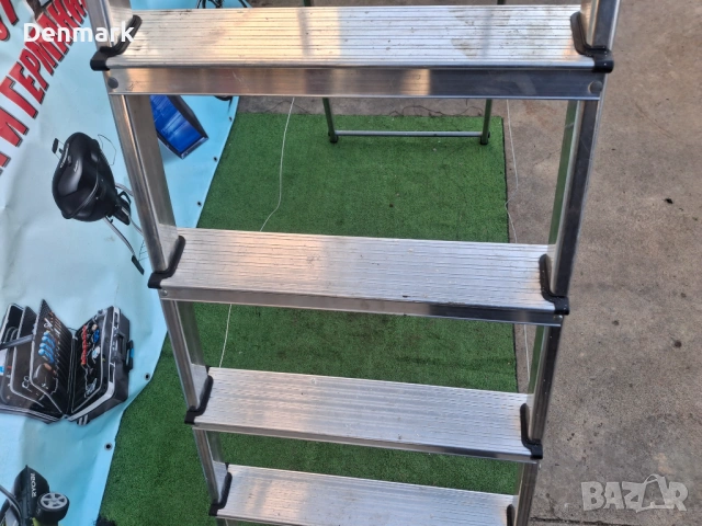 Алуминиева стълба Hailo, снимка 3 - Други инструменти - 53772791