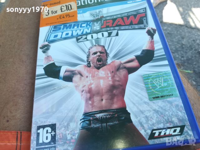 *SMACK DOWN RAW 2007 SONY PS2 GAME 0607241843, снимка 1 - Игри за PlayStation - 46495226