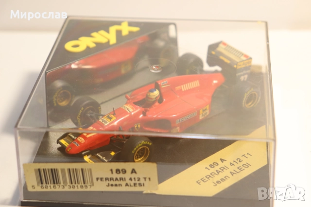1:43 ONYX FERRARI 412 T1 JEAN ALESI БОЛИД ФОРМУЛА F1, снимка 7 - Колекции - 52636405