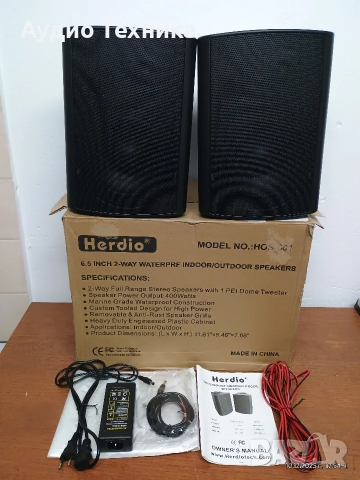 Активни BLUETOOTH колони Herdio. Чисто нови! Много добър звук и доста сила., снимка 2 - Тонколони - 49747940