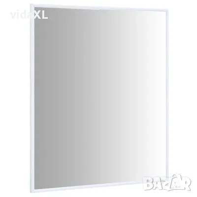 vidaXL Огледало, бяло, 80x60 см(SKU:322722), снимка 2 - Огледала - 49195923