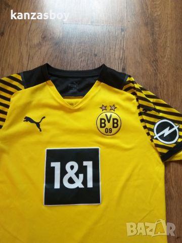 Puma Borussia Dortmund Home Jersey 2021-2022 - страхотна футболна тениска КАТО НОВА С, снимка 2 - Тениски - 45424768