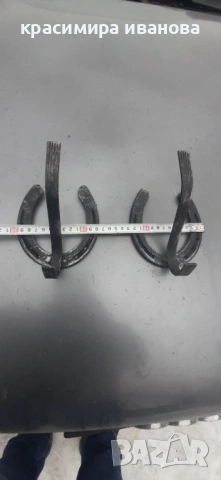 Закачалка от подкови и ковано желязо , снимка 3 - Антикварни и старинни предмети - 53219373