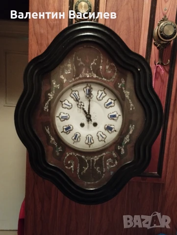 Френски стенен часовник , снимка 3 - Антикварни и старинни предмети - 50603150