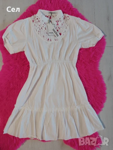 Бяла рокля С, снимка 1