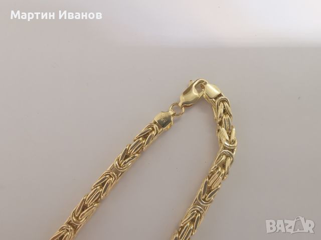 Златен синджир кралска плетка , снимка 6 - Колиета, медальони, синджири - 45619926