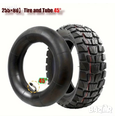 Външна и вътрешна гума 255×80 за електрическа тротинетка