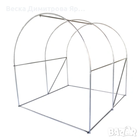 Здрава конструкция за оранжерия - поцинковани тръби и лесен монтаж, снимка 8 - Градински инструменти - 53640897