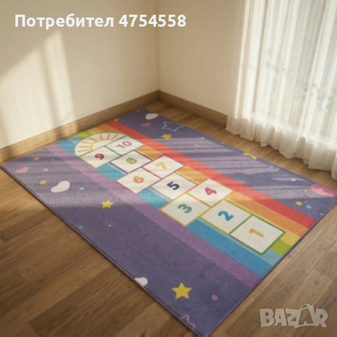 Детски килим за игра 120х160см, противоплъзгащ и миещ се, снимка 10 - Килими - 53873219