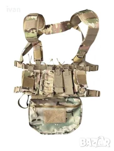 намаление Тактическа жилетка с джобове +допълнителна чанта 