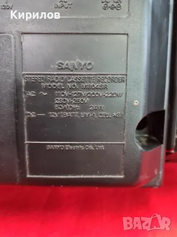 Радиокасетофон Sanyo M804SR!, снимка 9 - Радиокасетофони, транзистори - 48756317