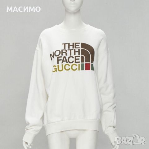 дамска блуза бяла the north face gucci