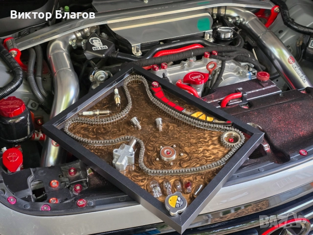 3D картина с части от двигател в епоксидна смола, снимка 13 - Картини - 52938018