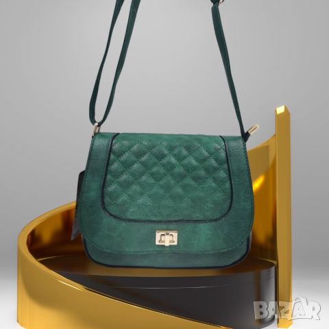 Стилна дамска чанта с капитониран ефект от еко к. в елегантен дизайн, снимка 2 - Чанти - 45661060