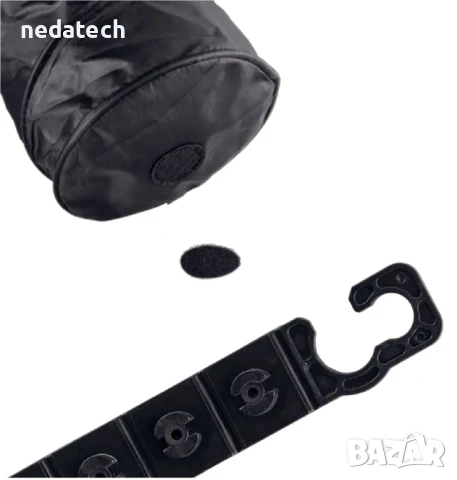 Кошче за боклук за кола, Черен, Ø16x19см., снимка 2 - Аксесоари и консумативи - 51274714