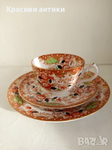 Антикварна чаша порцелан от 1874 г William Lowe от фин, костен порцелан , снимка 2 - Антикварни и старинни предмети - 52427885