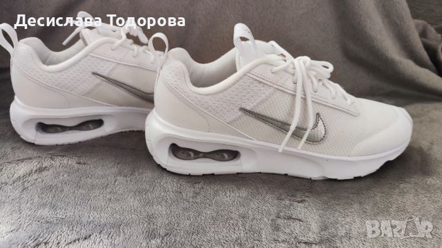 Маратонки Nike Air Max INTRLK LITE с еко кожа, Бял, Сребрист, 6.5 - №37.5, снимка 6 - Маратонки - 45873932