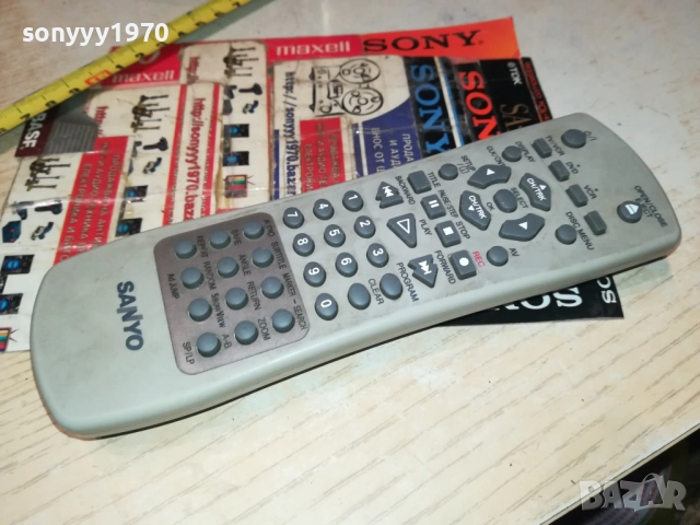 SANYO DVD/VCR COMBO REMOTE-ВНОС SWISS 2811251935, снимка 3 - Дистанционни - 52577725
