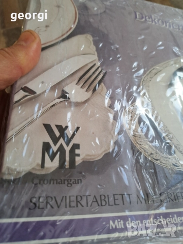 иноксово плато WMF 8/2, снимка 7 - Прибори за хранене, готвене и сервиране - 51765011
