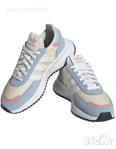 Дамски маратонки ADIDAS Originals Retropy F2 Shoes Ecru/Blue, снимка 3 - Маратонки - 46364521