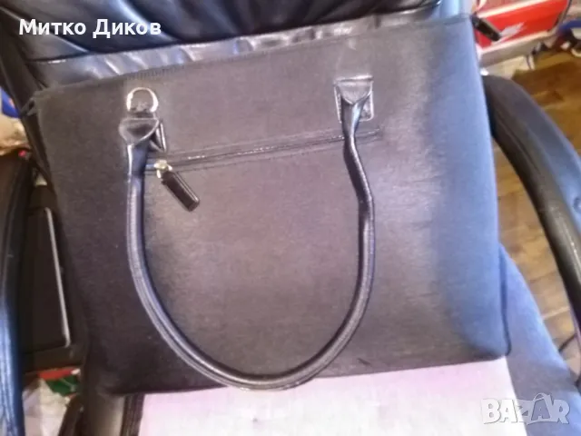 Чанта промазан плат кожена 43х31х13см за документи и таблет става, снимка 9 - Чанти - 49923978