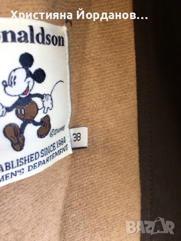 Винтидж зимно яке/палто Дисни, с вълнена подплата, М, снимка 5 - Якета - 52748105