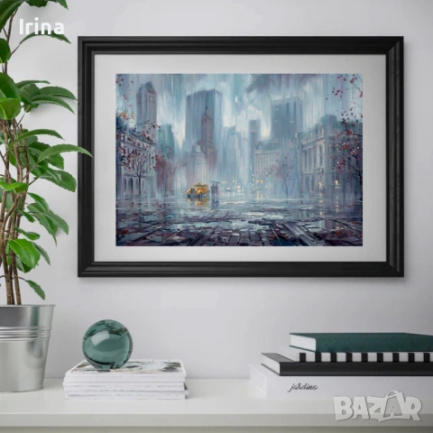 Картина"Меланхолия на мегаполиса"- digital art, снимка 2 - Картини - 53727637