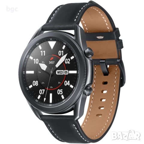 Нов Смарт Часовник smartwatch Samsung Galaxy Watch3, 45 мм, Black - 24 месеца пълна гара