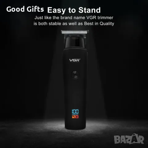 Професионална Машинка за Подстригване VGR V-937 – LCD дисплей, USB-C, 2000mAh батерия, снимка 6 - Машинки за подстригване - 50390359