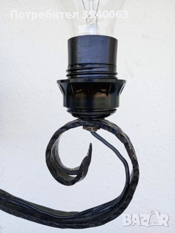 Стар полюлей от ковано желязо, снимка 11 - Антикварни и старинни предмети - 53207700