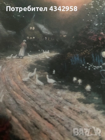 THOMAS KINKADE.Порцеланова чиния с сертификат.САЩ., снимка 4 - Други ценни предмети - 52350158