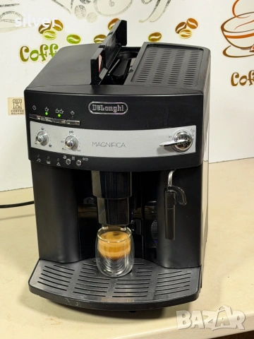 Кафемашина кафе автомат delonghi magnifica с гаранция, снимка 3 - Кафемашини - 53015112