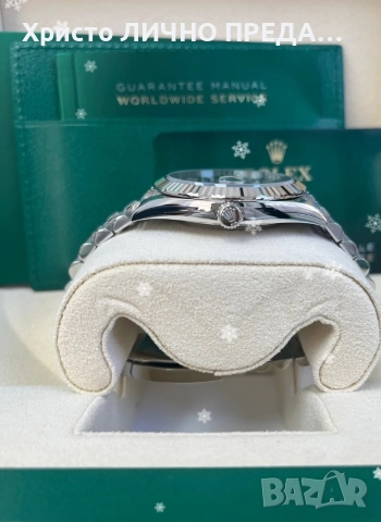 Rolex Datejust Oyster, 41 mm,mint green dial and a Jubilee Oystersteel and white gold 126334, снимка 5 - Мъжки - 52874743