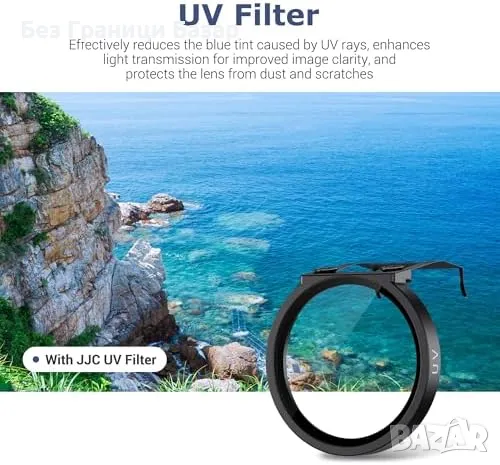 Нов UV филтър за дрон DJI NEO – HD стъкло, анти-UV, с кутия и кърпа, снимка 2 - Чанти, стативи, аксесоари - 49811696