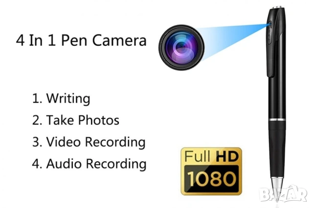 Скрита камера в химикал, WIFI шпионска камера, видеонаблюдение, снимка 3 - IP камери - 53721811