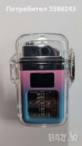 Елегантна прозрачна ветроустойчива запалка с LED светлинки, снимка 5 - Колекции - 45926381