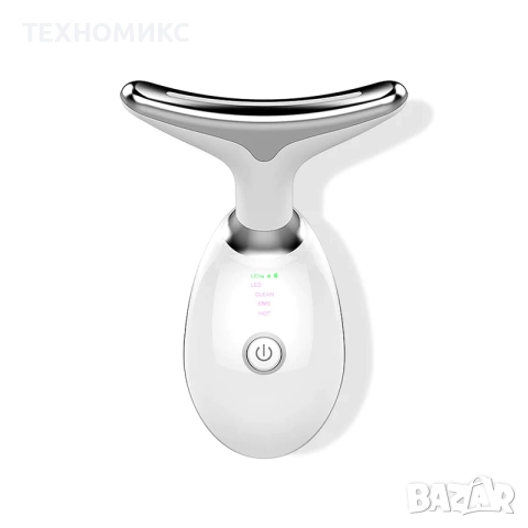 Мултифункционален масажор за лице и шия Лифтинг на лицето LED фотонна терапия , снимка 7 - Други - 51542679