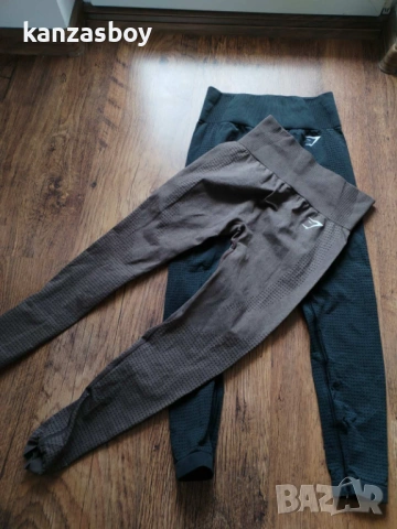Gymshark Vital Seamless 2.0 Leggings Brown Marl - дамски фитнес клин С, снимка 5 - Клинове - 53864474