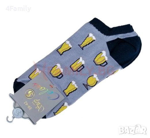 Шарени чорапи терлик, размер 39-42, снимка 1 - Мъжки чорапи - 46100493