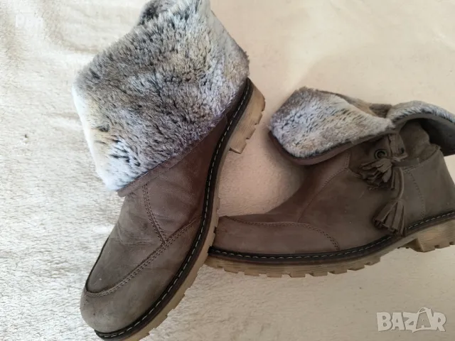 Дамски кожени  боти на комфортно ходило, снимка 3 - Дамски боти - 49300628