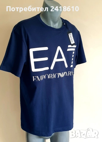 Emporio Armani EA7 Cotton Mens Size XL / 3XL НОВО! ОРИГИНАЛ! Мъжка Тениска, снимка 7 - Тениски - 54190354