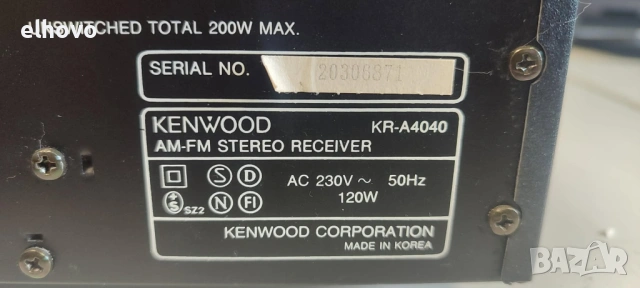 Ресивър Kenwood KR-A4040#2, снимка 4 - Ресийвъри, усилватели, смесителни пултове - 25870362
