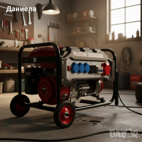 Трифазен четиритактов генератор KraftRoyal 4.5 kW с дисплей