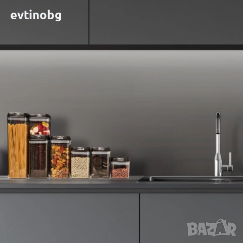 Комплект от 7 херметични контейнера – сигурно съхранение и перфектна организация, снимка 5 - Аксесоари за кухня - 54050736