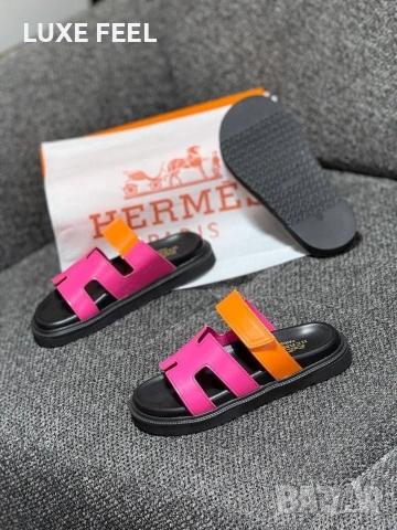 Hermes ⚜️Дамски Чехли 36-41н., снимка 2 - Чехли - 53940817