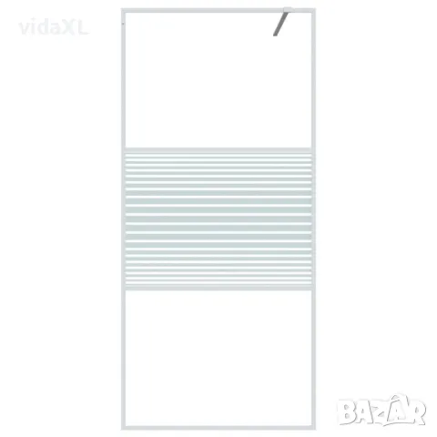 vidaXL Параван за баня, бял, 90x195 см, прозрачно ESG стъкло(SKU:152151), снимка 3 - Други - 48108913