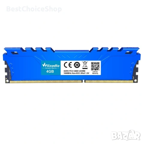 Wlizedle DDR3 8GB RAM комплект (2x4GB) 1600MHz CL11 U-DIMM, снимка 7 - RAM памет - 53700219