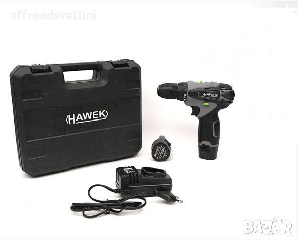 Акумулаторен Винтоверт 12V HAWEK HW-3007 с битове, камъни и свредла, снимка 1 - Винтоверти - 45697012